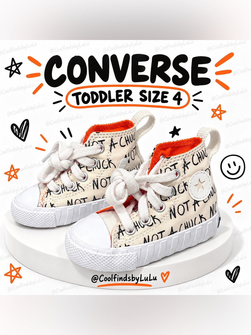NWOT Converse “Not a Chuck” High-Top Toddler Sneakers Size 4